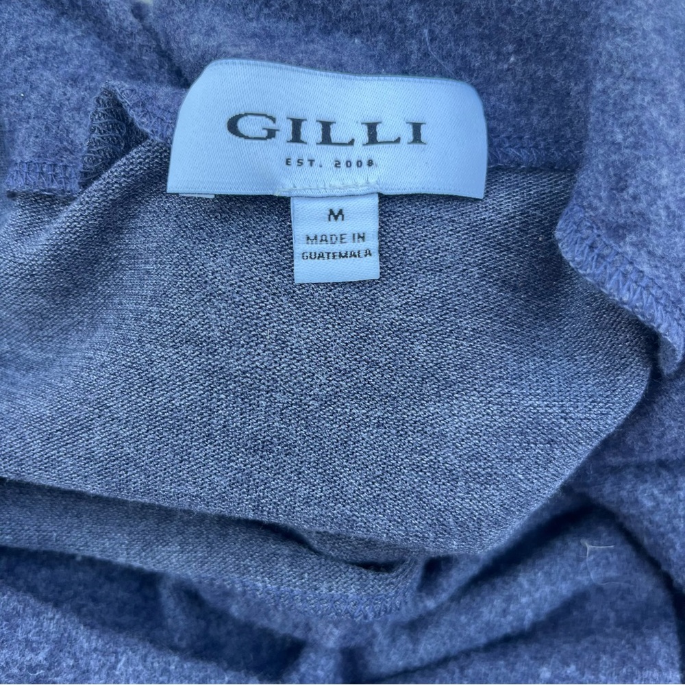 Gilli Charcoal Cowl Neck Sweater Sz M - Picture 3 of 7